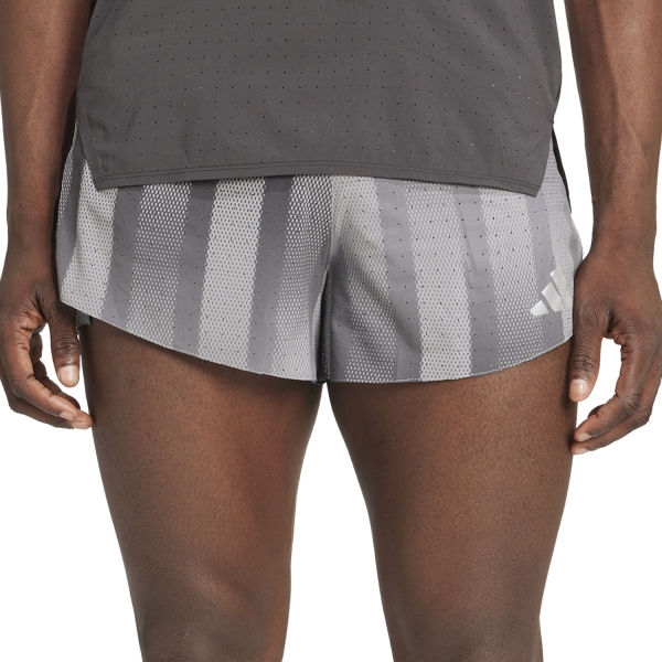 Pantaloncino Running Uomo adidas adizero Pro 3in Pantaloncini  Grey Three/Grey Five JV92943in