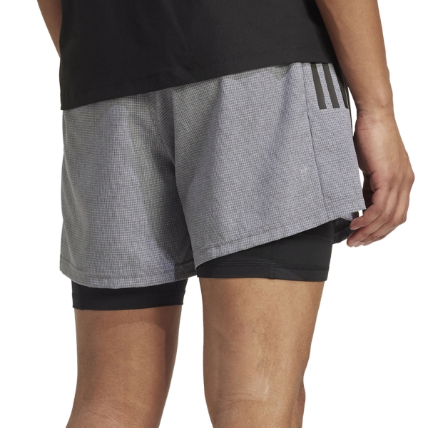 adidas OTR Climacool 2 in 1 4in Pantaloncini - Grey Six Melange