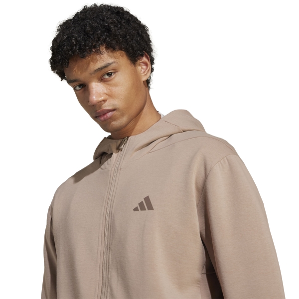adidas D4T Logo Felpa - Chalky Brown