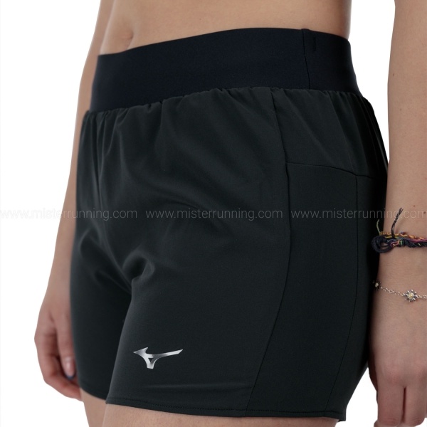 Mizuno Mizuno Alpha Logo 4.5in Pantaloncini - Black