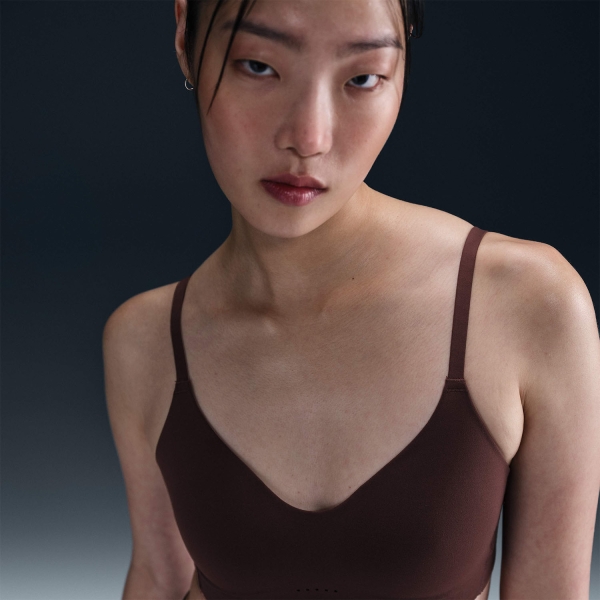 Nike Alate Minimalist Reggiseno Sportivo - Earth/White