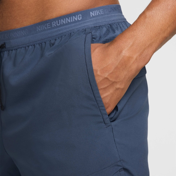 Nike Dri-FIT Stride 5in Pantaloncini - Thunder Blue/Black/Reflective Silver
