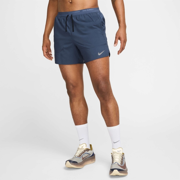 Nike Dri-FIT Stride 5in Pantaloncini - Thunder Blue/Black/Reflective Silver