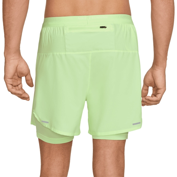 Nike Dri-FIT Stride Hybrid 2 in 1 5in Shorts - Barely Volt/Reflective Silver