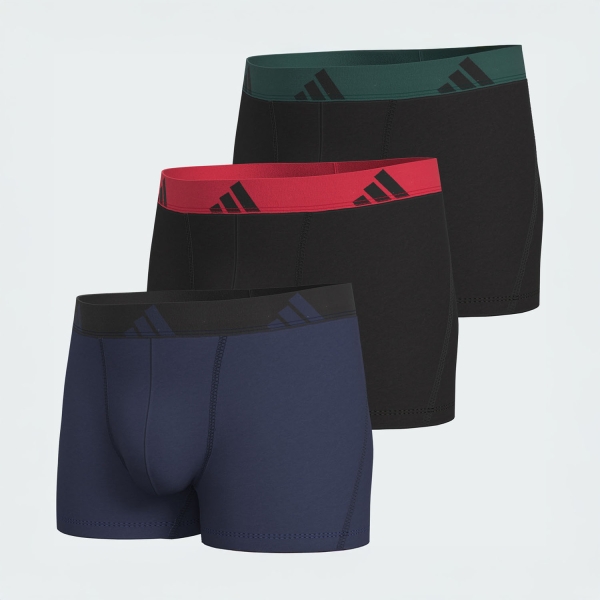 adidas Active Flex Logo x 3 Boxer - Blue/Red/Green