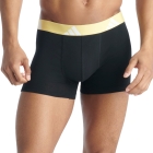 adidas Active Flex Logo x 3 Boxer - Black/Anthracite/Yellow