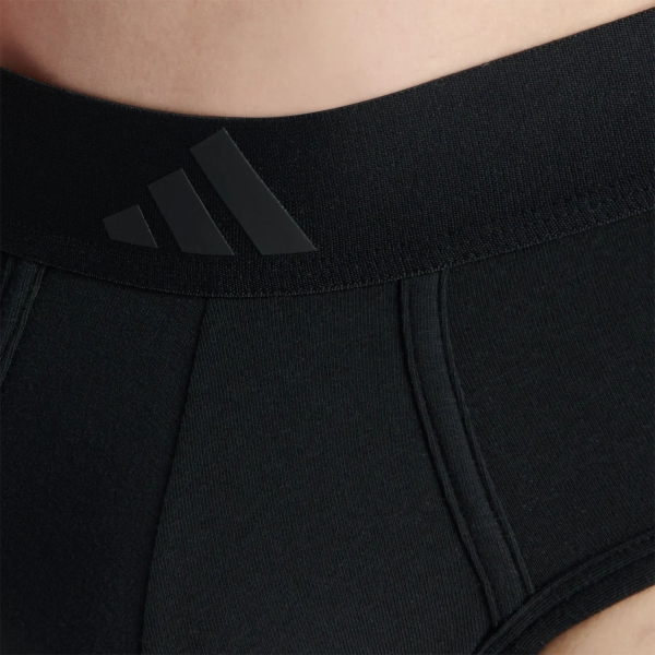adidas Active Flex 3 Stripes x 2 Slip - Black