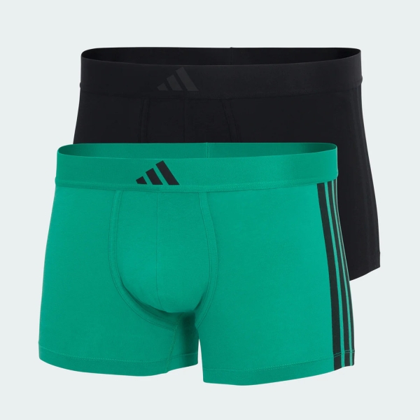 adidas Active Flex 3 Stripes x 3 Boxer - Black/Green