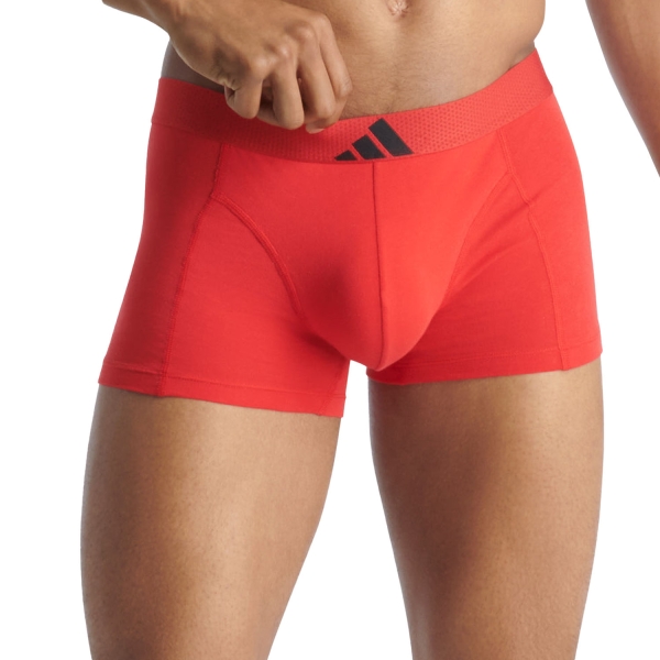 Men's Briefs and Boxers Underwear adidas Active Flex Pro x 3 Boxer  Black/Grey/Red 4AM010901M5