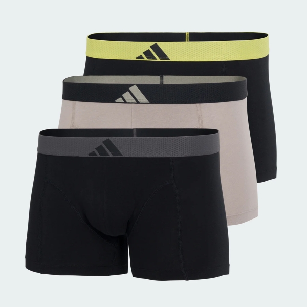 adidas Active Flex Pro x 3 Boxer - Black/Grey/Yellow