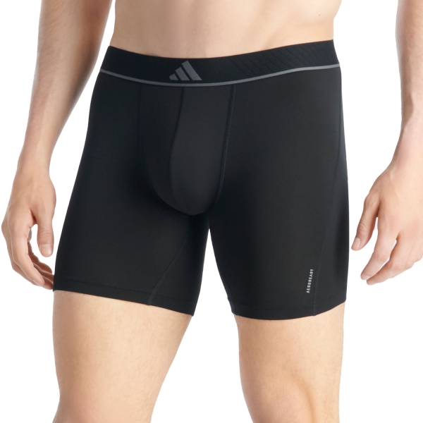 Calzoncillos y Boxers Interiores Hombre adidas Active Micro Flex Long x 3 Boxer  Black 4AM0159000