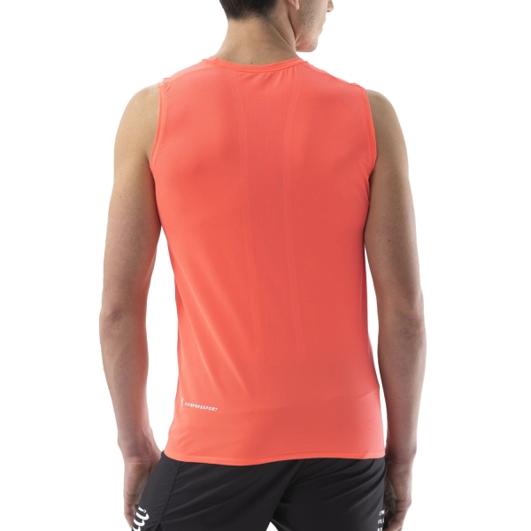 Compressport Logo Canotta - Fluo Red