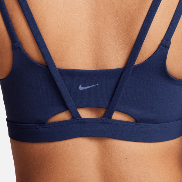 Nike Zenvy Strappy Reggiseno Sportivo - Midnight Navy/White