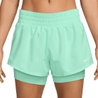 Nike Dri-FIT One 2 in 1 3in Pantaloncini - Mint Foam/Reflective Silver