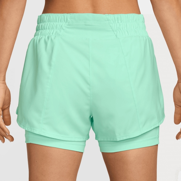 Nike Dri-FIT One 2 in 1 3in Pantaloncini - Mint Foam/Reflective Silver