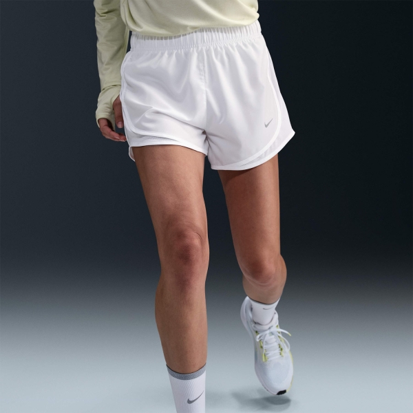 Nike Dri-FIT Tempo 3in Pantaloncini - White/Reflective Silver