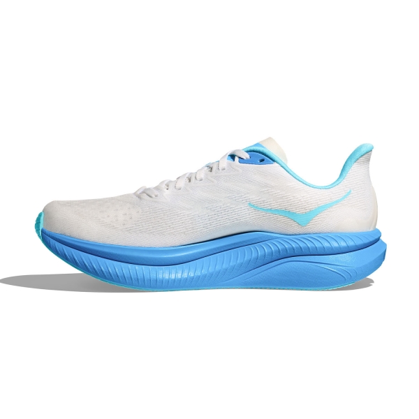 Hoka Mach 6 - White/Skyward Blue