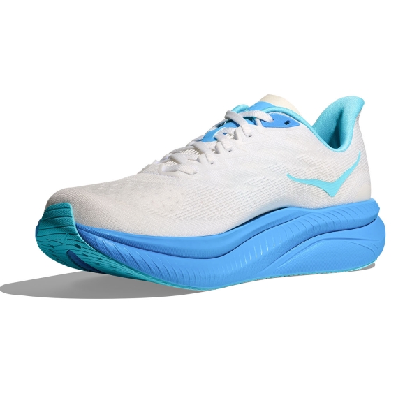 Hoka Mach 6 - White/Skyward Blue
