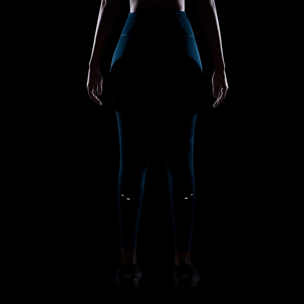 Nike Dri-FIT Tempo Swoosh 7/8 Tights - Green Abyss/Black/Reflective Silver