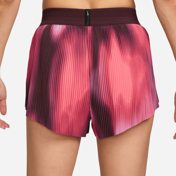 Nike Aeroswift 3in Pantaloncini - Rush Fuchsia/Burgundy Crush/Green Shock