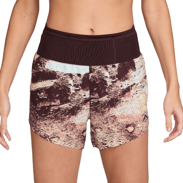 Pantaloncini Trail Running Donna Nike Trail DriFIT 4in Pantaloncini  Burgundy Crush/Black IF3587652