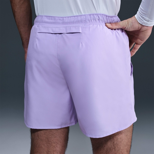 Nike Challenger 2 in 1 5in Pantaloncini - Hydrangeas/Reflective Silver