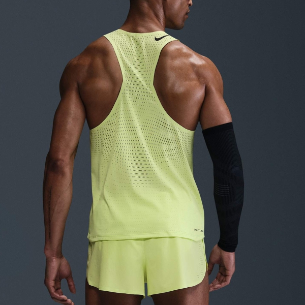 Nike Dri-FIT ADV AeroSwift Canotta - Light Lemon Twist/Black