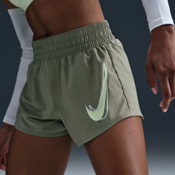Nike Dri-FIT One Swoosh 3in Pantaloncini - Oil Green