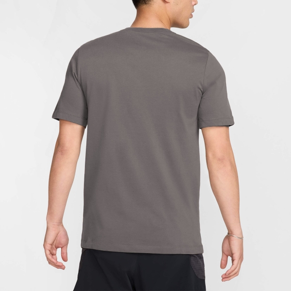 Nike Dri-FIT Trail Logo Camiseta - Cave Stone/Black