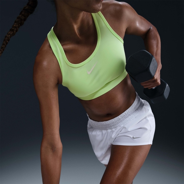 Nike Swoosh Reggiseno Sportivo - Barely Volt/White