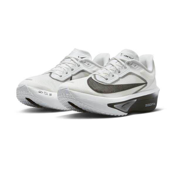 Nike Zoom Fly 6 - White/Black/Smoke Grey/Metallic Grey