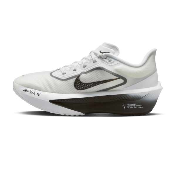 Nike Zoom Fly 6 - White/Black/Smoke Grey/Metallic Grey