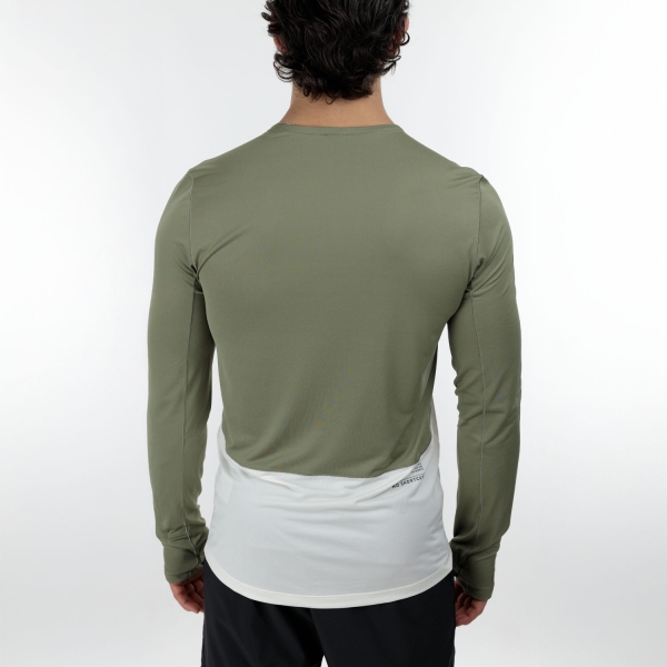 Scott Endurance Tech Camisa - Hay Green/Cotton White