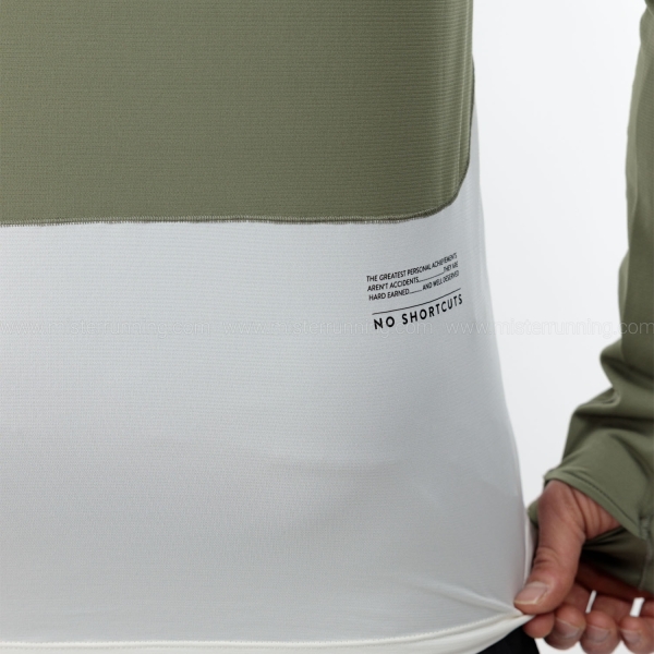 Scott Endurance Tech Camisa - Hay Green/Cotton White