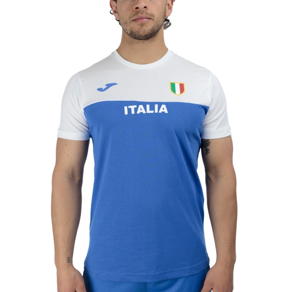 Maglietta Running Uomo Joma FIDAL Logo Maglietta  White/Royal TH10601B3101