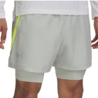 Under Armour Launch 2 in 1 5in Shorts - Hydro Green/High Vis Yellow/Reflective