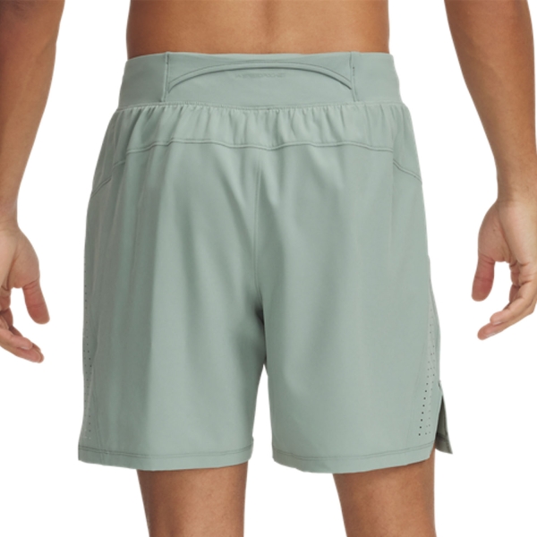 Under Armour Launch Elite 7in Shorts - Silica Green/Reflective