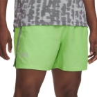 Under Armour Launch 5in Shorts - Cyber Green/Silica Green/Reflective