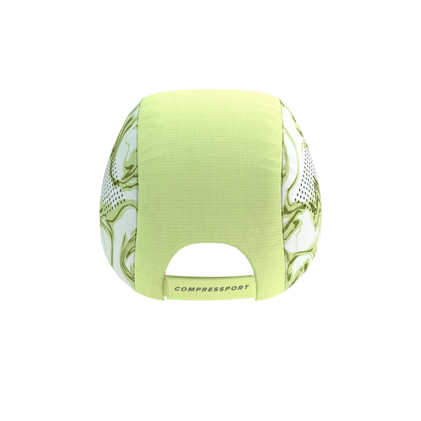Compressport Pro Racing Logo Cappello - Green Camo/Fluo Red