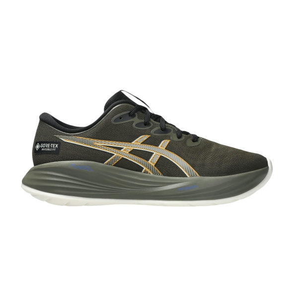 Scarpe Running Neutre Uomo ASICS Gel Cumulus 27 GTX  Brown Stone/Whisper Green 1011C048200