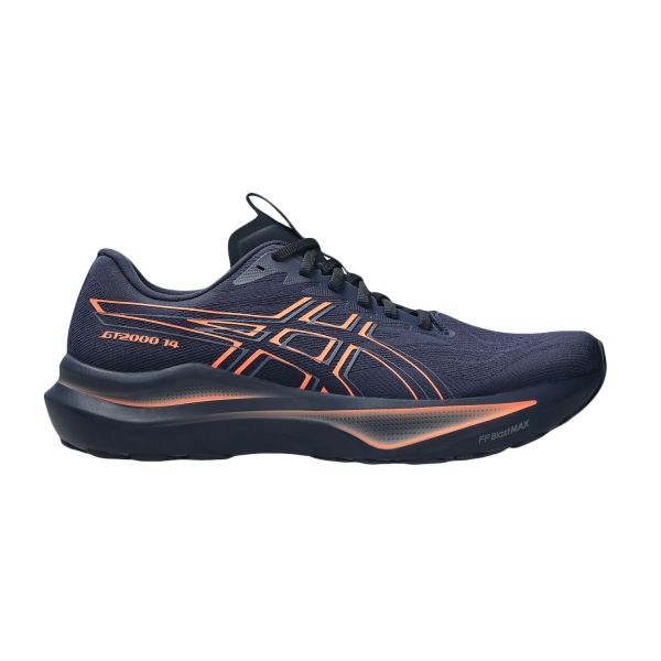 Scarpe Running Stabili Uomo Asics GT 2000 14  Midnight/Vivid Coral 1011C056401
