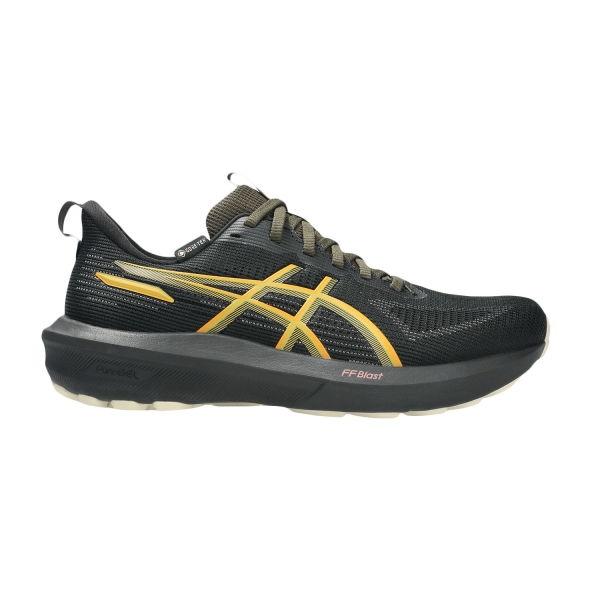 Scarpe Running Stabili Uomo Asics GT 1000 14 GTX  Black/Sandstorm 1012B857001