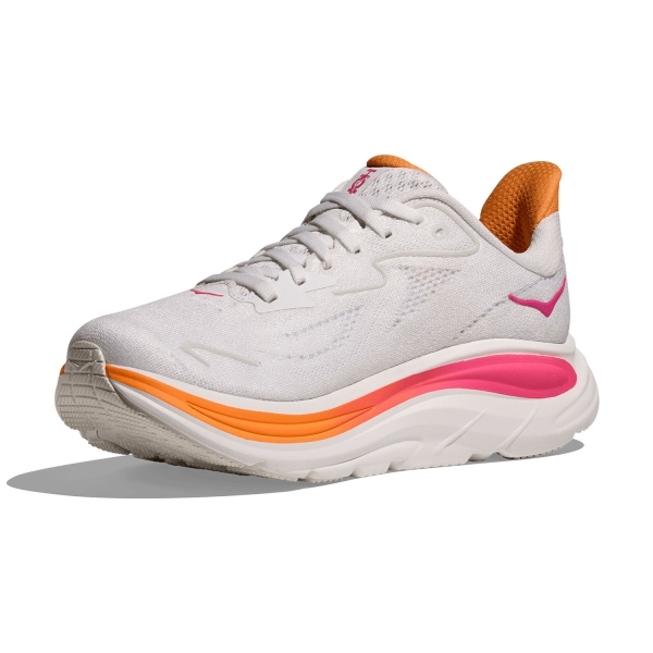Hoka Clifton 10 - White/Electric Rose