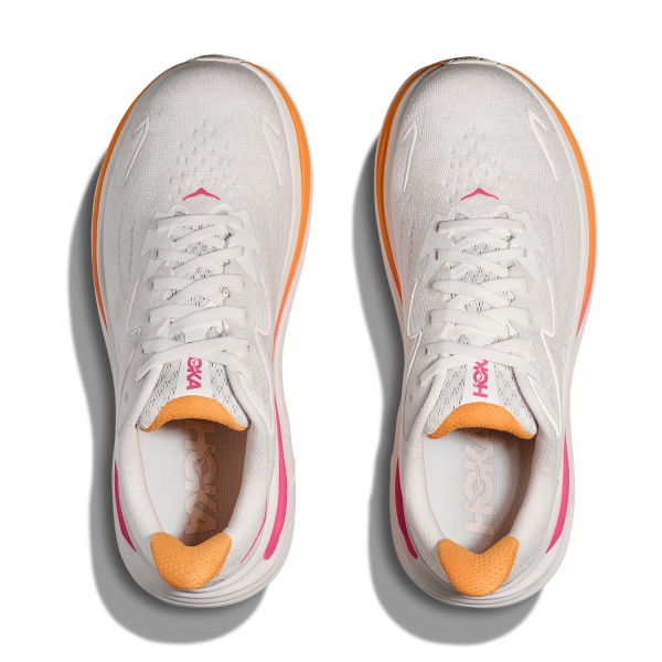 Hoka Clifton 10 - White/Electric Rose