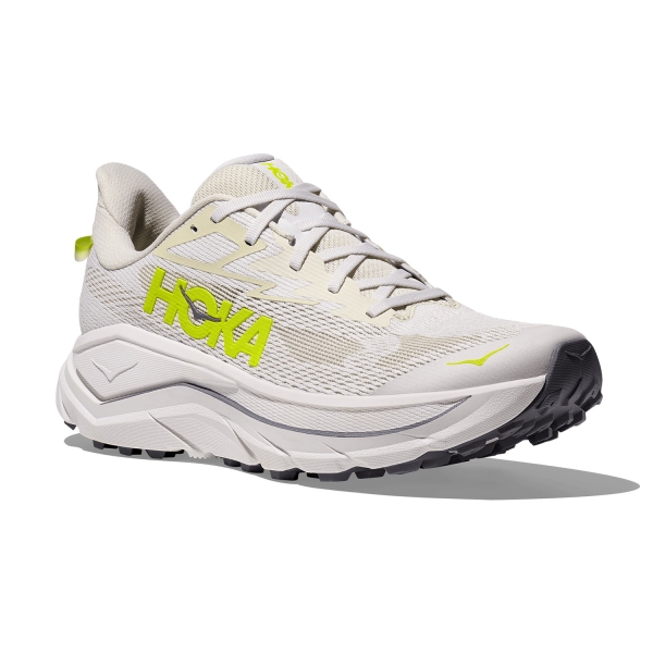 Hoka Challenger 8 - White/Neon Citrus