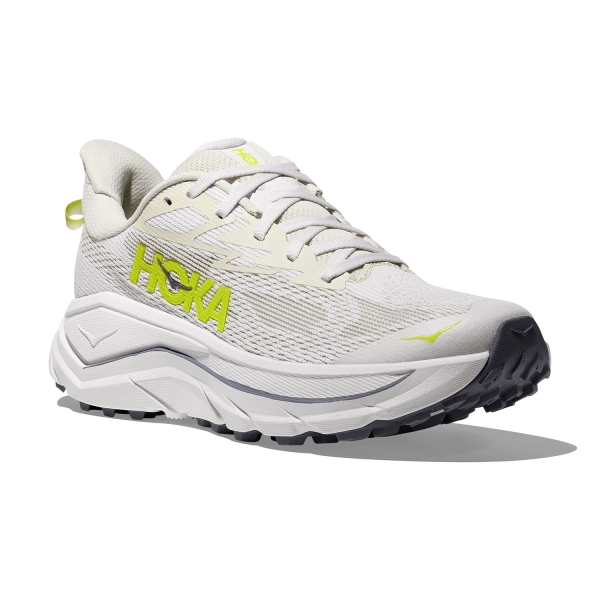 Hoka Challenger 8 - White/Neon Citrus