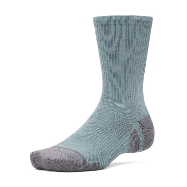 Under Armour Performance Tech Crew x 3 Calze - Jasper Blue/White/Castelrock