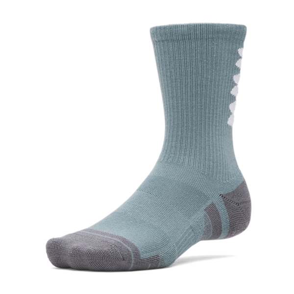 Under Armour Performance Tech x 3 Calze - Jasper Blue/White