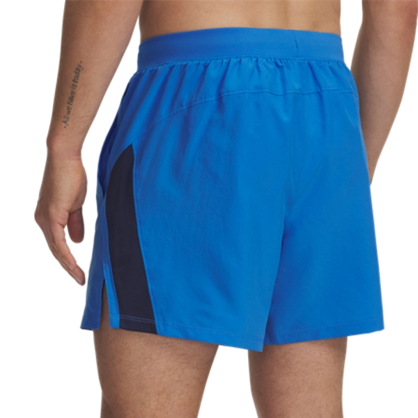 Under Armour Launch 5in Pantaloncini - Blue Atlantis/Washed Navy/Reflective