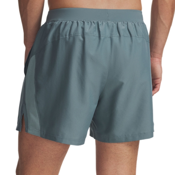 Under Armour Launch 5in Pantaloncini - Jasper Blue/Serpentine/Reflective